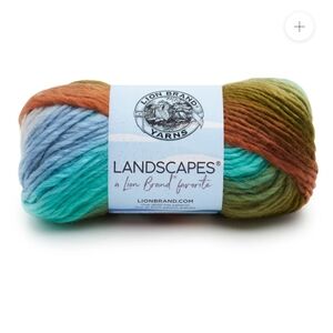 NWT Discontinued Lion Brand Landscapes Yarn Meadow Pre Prad 15 Skeins